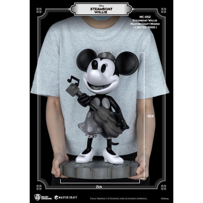 DISNEY - Steamboat Willie Minnie - Statuette Master Craft '40x25x25cm' 
