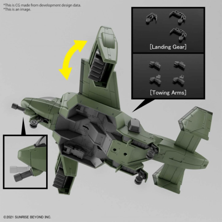 GUNDAM - HG 1/72 V-33 Stork Carrier - Model Kit 