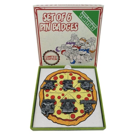 TMNT - Pizza - Set de 6 pin's édition limitée '13x1x13cm' 