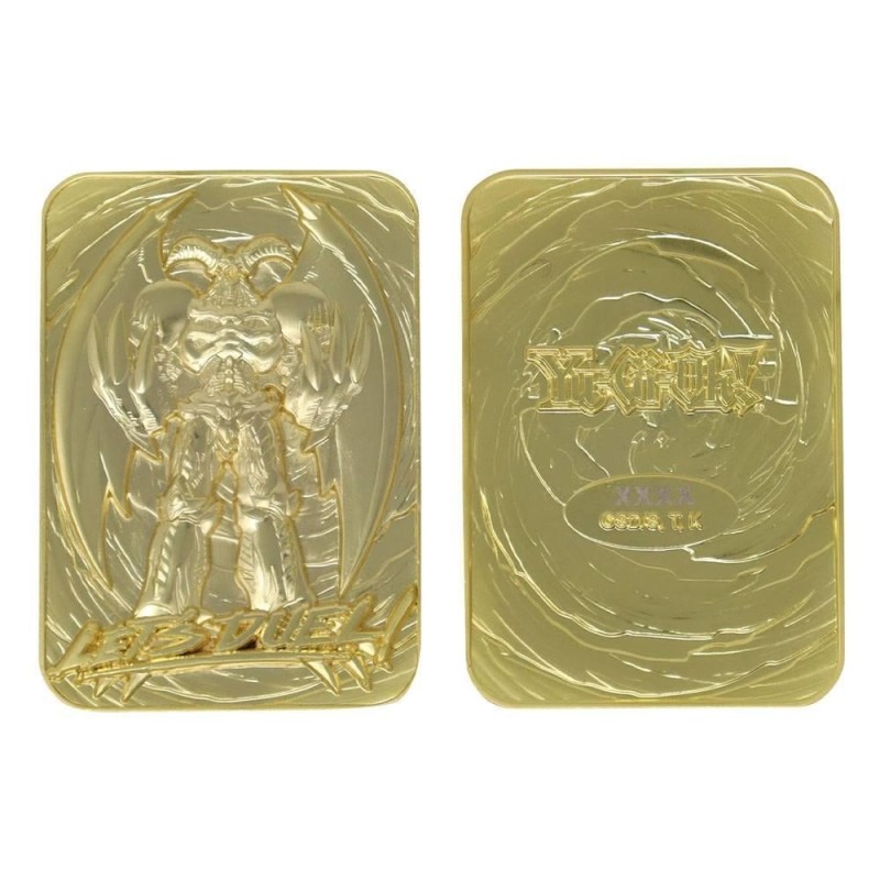 YU-GI-OH! - Summoned Skull - Carte en métal plaqué or collector 