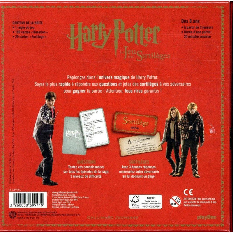 HARRY POTTER - Le jeu des sortilèges 