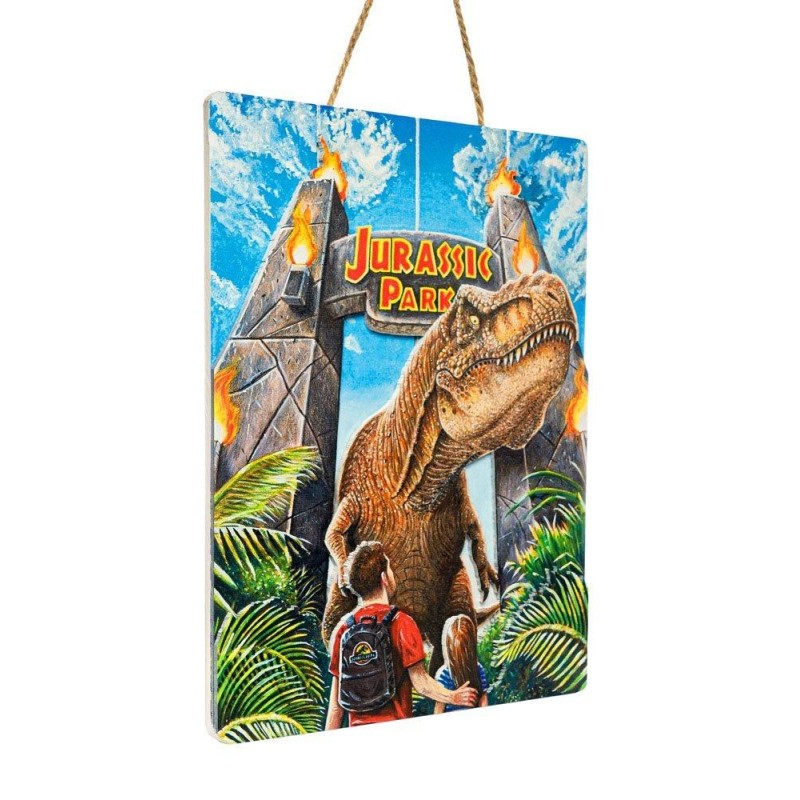 JURASSIC PARK - Gates - Poster WoodArts 3D en bois '30x40cm' 