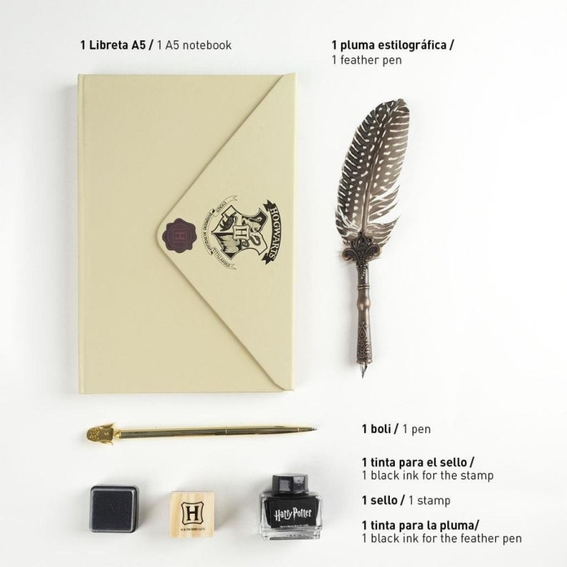 HARRY POTTER - Lettre - Set Caligraphie & Papeterie 