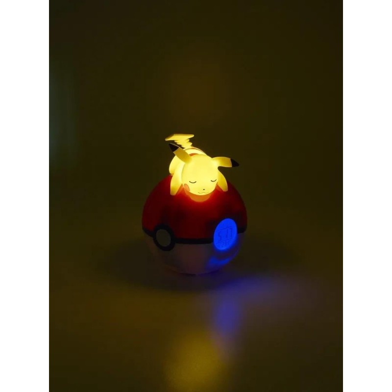 POKEMON - Pikachu Pokeball - Réveil avec lampe LED 