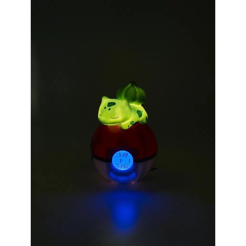 POKEMON - Bulbizarre Pokeball - Réveil avec lampe LED 