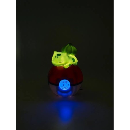 POKEMON - Bulbizarre Pokeball - Réveil avec lampe LED 