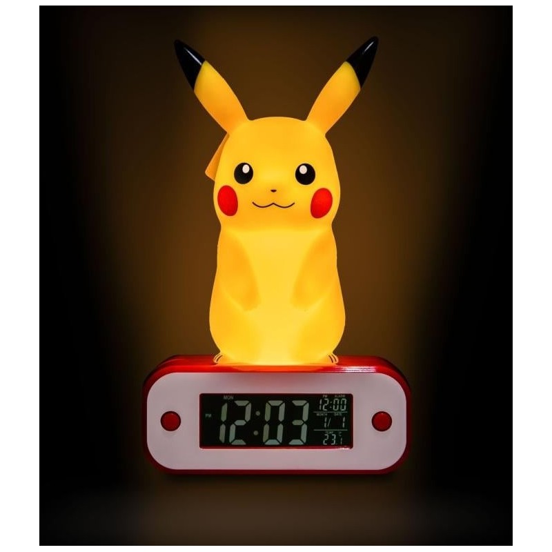 POKEMON - Pikachu - Réveil avec lampe LED 