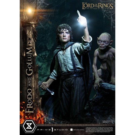 LE SEIGNEUR DES ANNEAUX - Frodo & Gollum Bonus Ver. - Statuette 46cm 