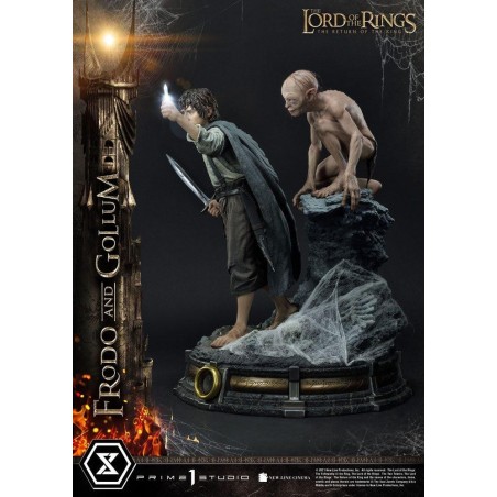 LE SEIGNEUR DES ANNEAUX - Frodo & Gollum Bonus Ver. - Statuette 46cm 