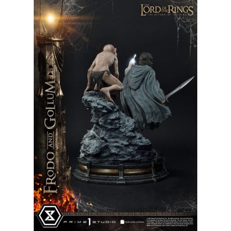 LE SEIGNEUR DES ANNEAUX - Frodo & Gollum Bonus Ver. - Statuette 46cm 