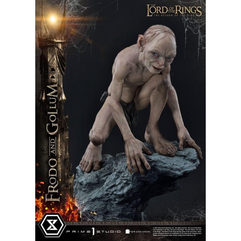 LE SEIGNEUR DES ANNEAUX - Frodo & Gollum Bonus Ver. - Statuette 46cm 