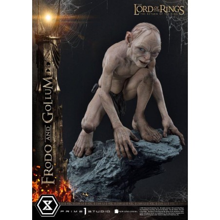 LE SEIGNEUR DES ANNEAUX - Frodo & Gollum Bonus Ver. - Statuette 46cm 