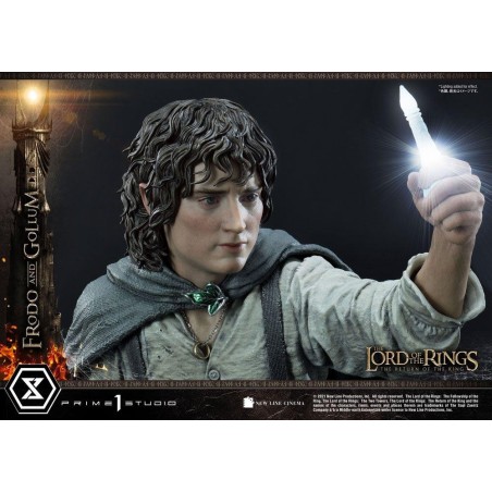 LE SEIGNEUR DES ANNEAUX - Frodo & Gollum Bonus Ver. - Statuette 46cm 