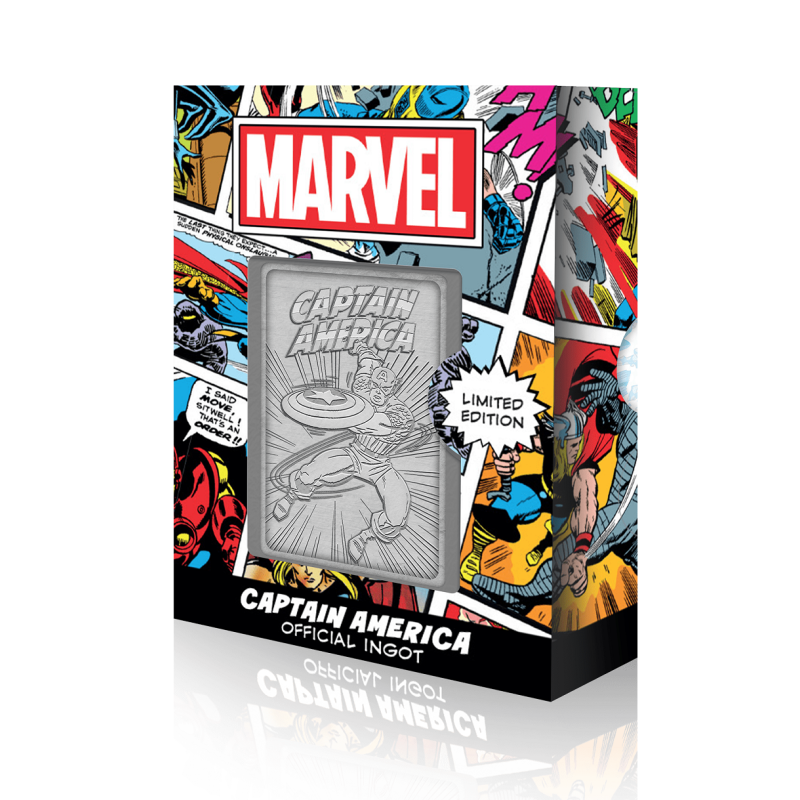 MARVEL - Captain America - Carte en métal collector 