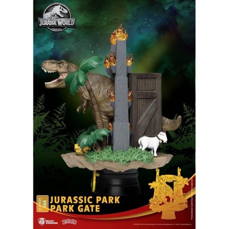 JURASSIC PARK - Park Gates - Diorama D-Stage 15cm 