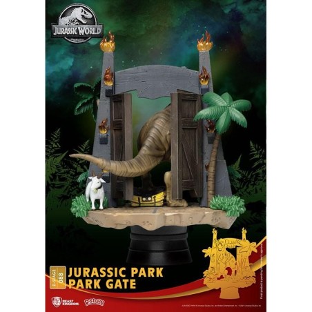 JURASSIC PARK - Park Gates - Diorama D-Stage 15cm 