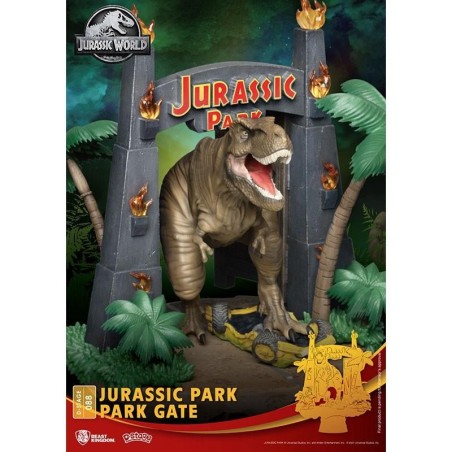 JURASSIC PARK - Park Gates - Diorama D-Stage 15cm 
