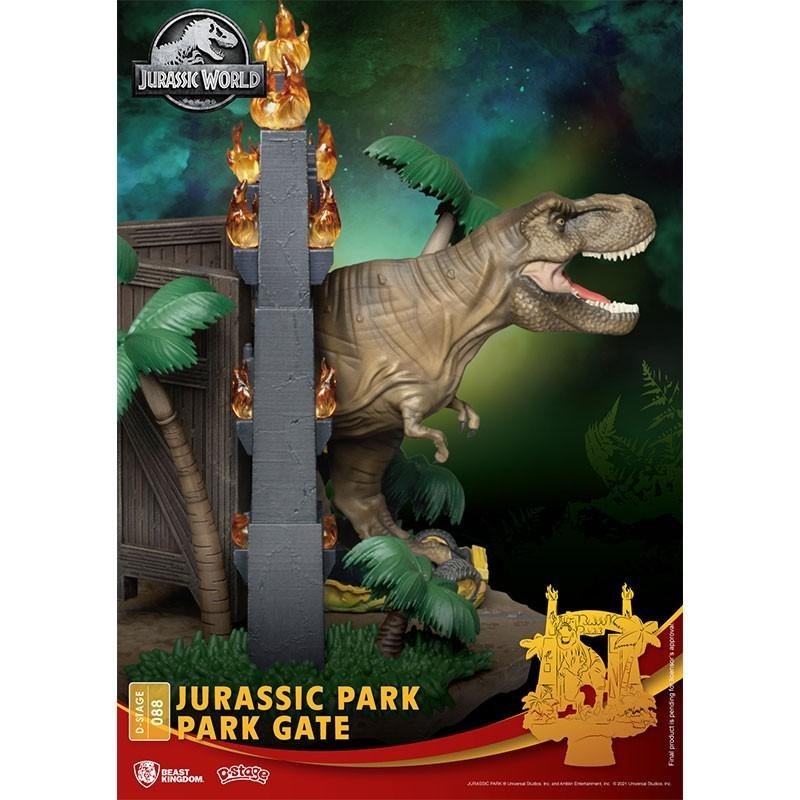 JURASSIC PARK - Park Gates - Diorama D-Stage 15cm 