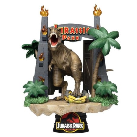JURASSIC PARK - Park Gates - Diorama D-Stage 15cm 
