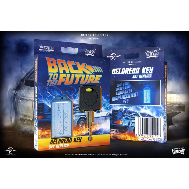 RETOUR VERS LE FUTUR - Réplique 1/1 de la clé de la DeLorean 