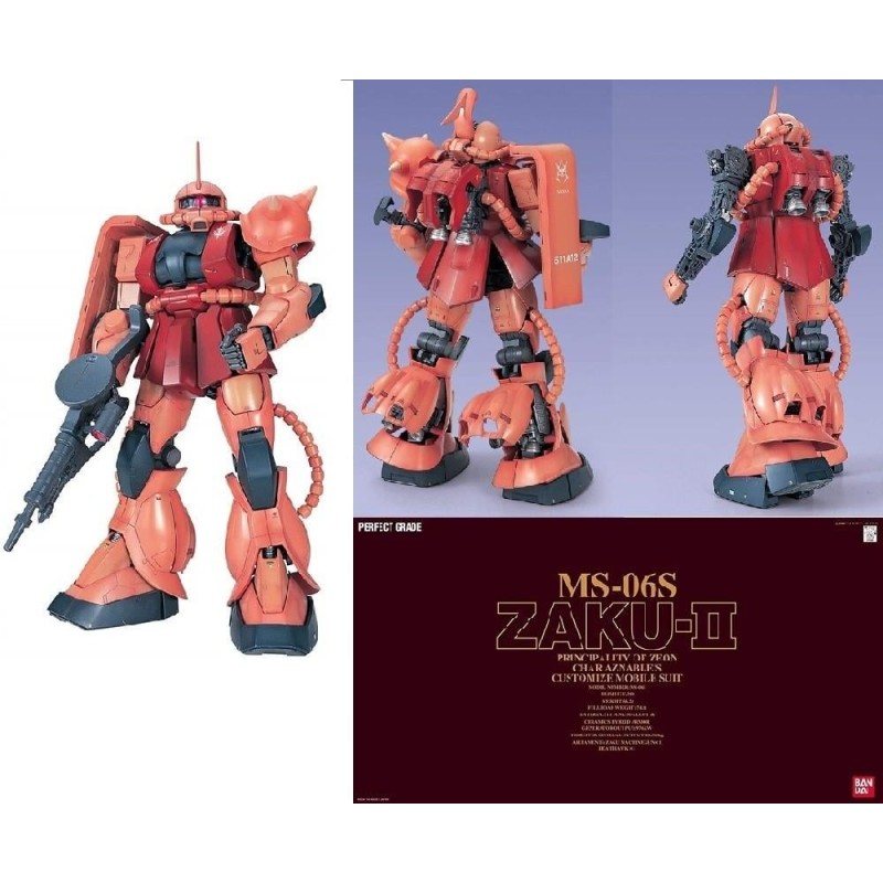 GUNDAM - PG 1/60 MS-06S Zaku-II  - Model Kit REPROD 