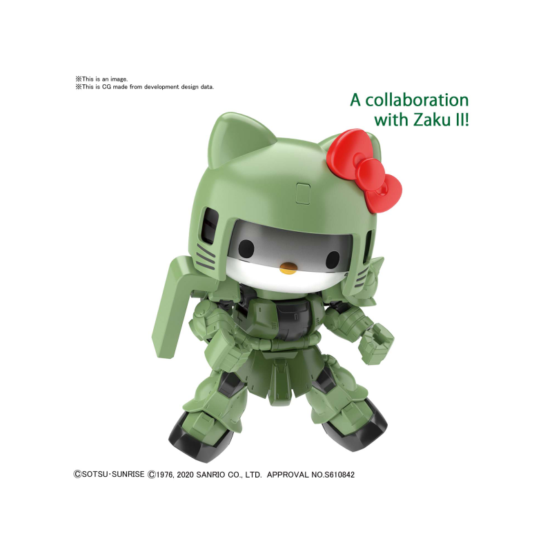 GUNDAM - SD Cross Silhouette Hello Kitty Char's Zaku II - REPROD 