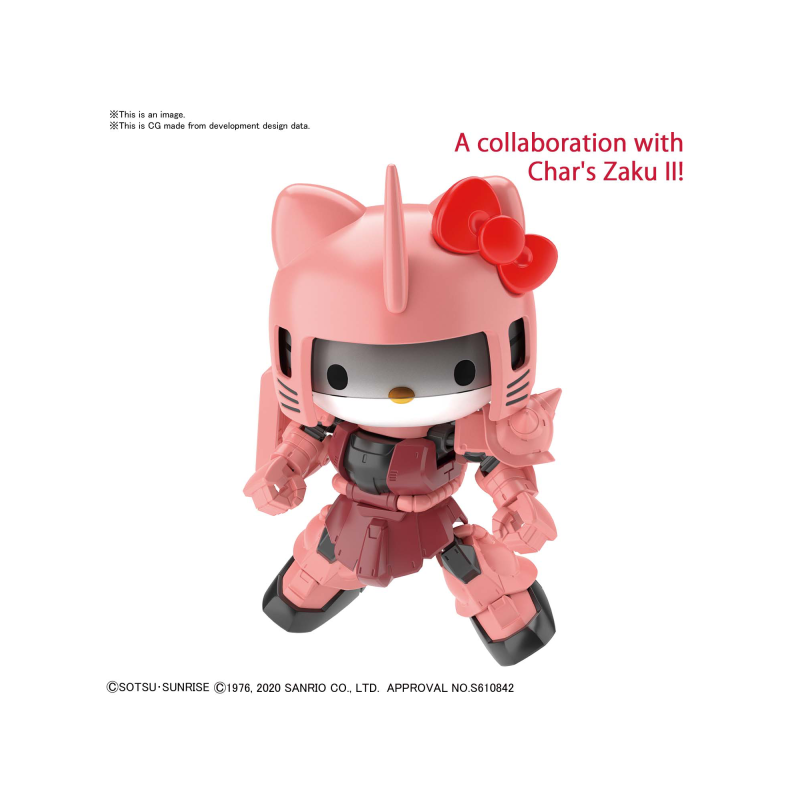 GUNDAM - SDC Silhouette Hello Kitty Char's Zaku II  PINK 