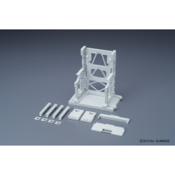 GUNDAM - Builders Parts System Base 001 White  - Model Kit 
