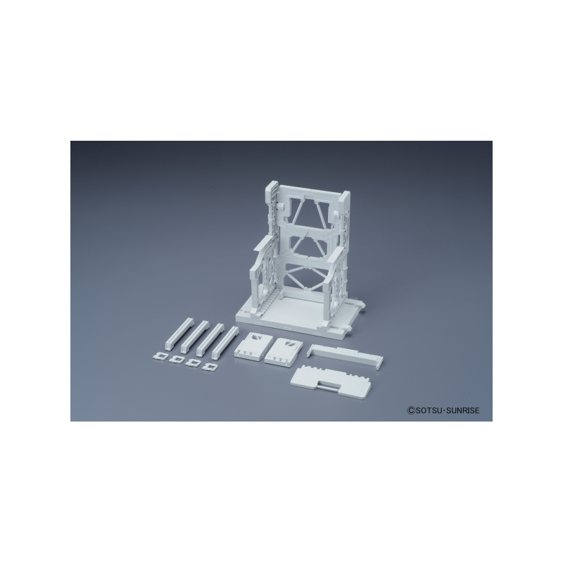 GUNDAM - Builders Parts System Base 001 White  - Model Kit 