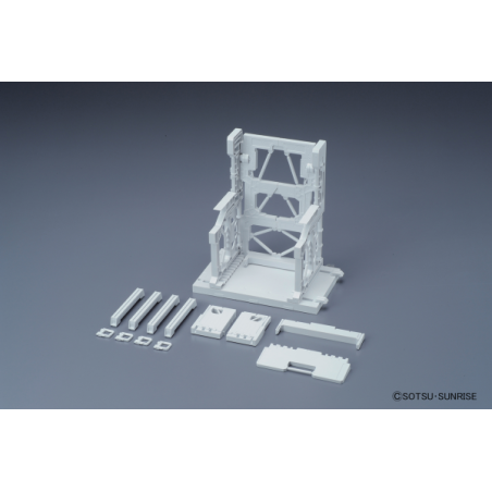 GUNDAM - Builders Parts System Base 001 White  - Model Kit 