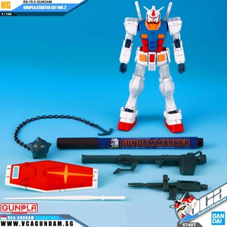 GUNDAM - HG 1/144 Gunpla Starter Set Vol.2 - Model Kit 