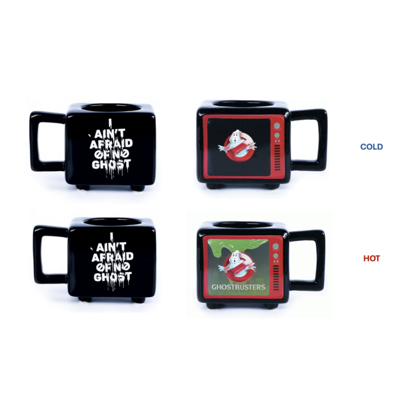 GHOSTBUSTERS - I Ain't Afraid - RETRO TV Heat Change Mug 500ml 