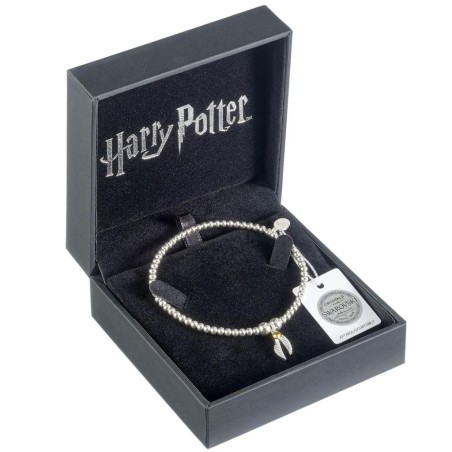 HARRY POTTER - Vif d'Or - Bracelet à Perles + Charme en Cristal 