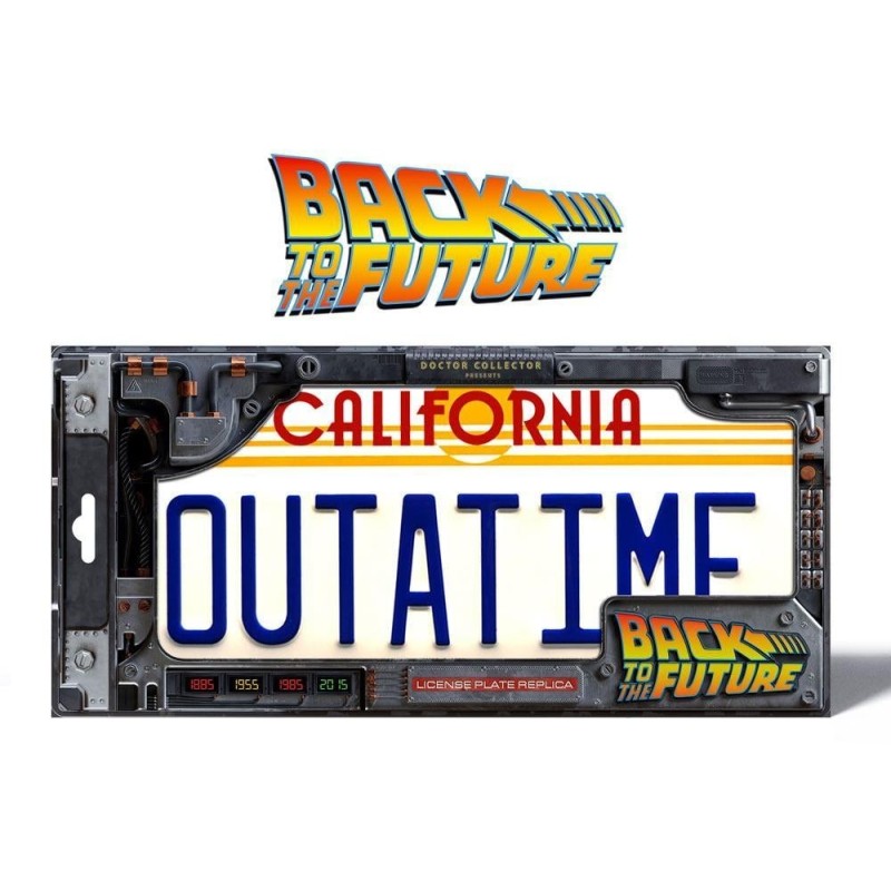 RETOUR VERS LE FUTUR - Plaque Minéralogique 'Outatime' - Réplique 1/1 