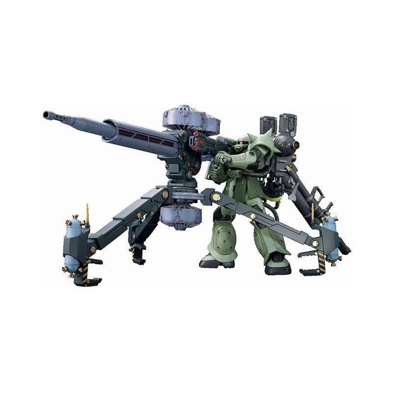 GUNDAM - HG Zaku II + Big Gun Set Thunderbolt Vers. 1/144 - Model Kit 