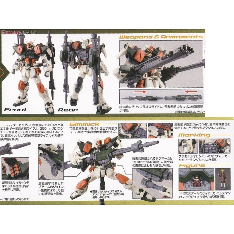 GUNDAM - MG 1/100 Buster Gundam - Model Kit 