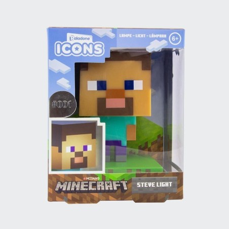 MINECRAFT - Steve - Lampe Icon 10cm 