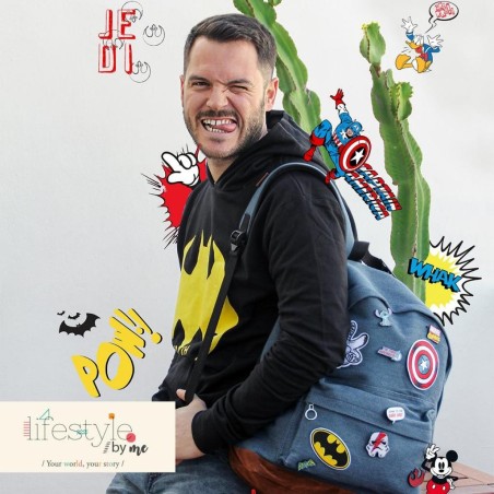 Sac à dos personnalisable en denim - Modèle B 