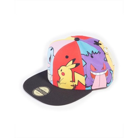 POKEMON - Multi Pop Art - Casquette Snapback 