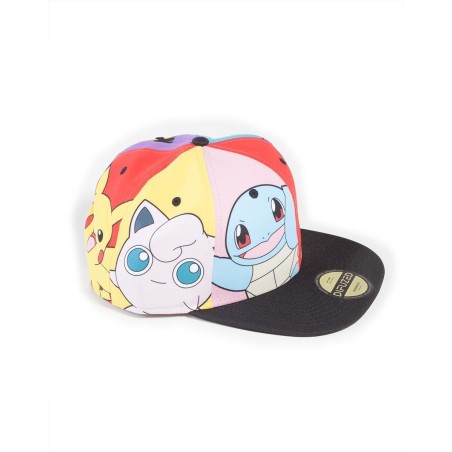 POKEMON - Multi Pop Art - Casquette Snapback 