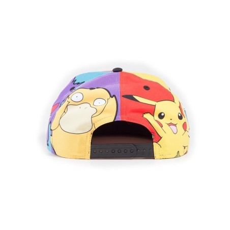 POKEMON - Multi Pop Art - Casquette Snapback 