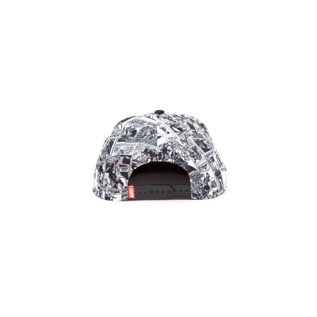 MARVEL - Casquette Snapback - Classic Logo Rouge & Blanc 