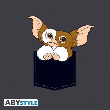 GREMLINS - T-Shirt - Pocket Gizmo - Dark Grey - (XS) 