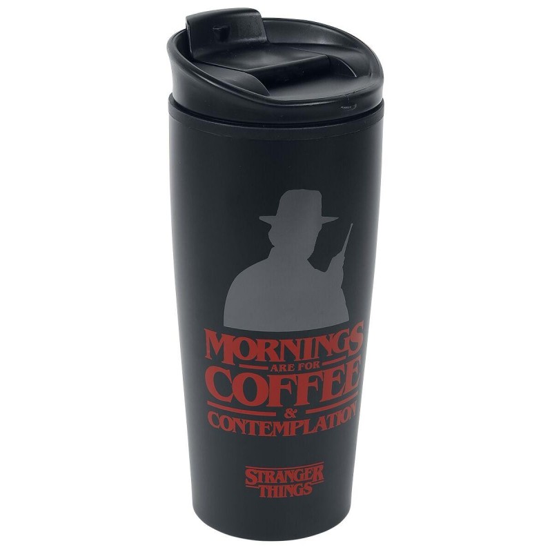 STRANGER THINGS - Coffee and Contemplation - Mug de voyage métal 450ml 
