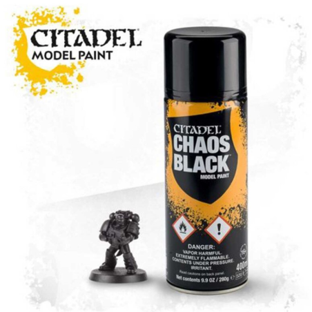 CHAOS BLACK SPRAY PAINT