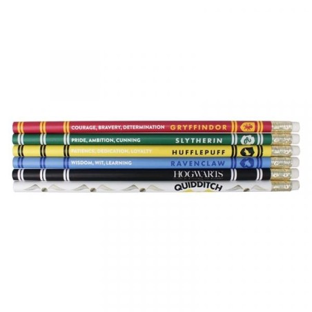 HARRY POTTER - Pencils Set of 6 - House Pride 