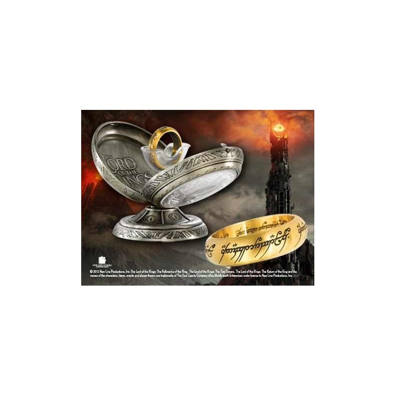 LORD OF THE RINGS - Anneau Unique - Acier doré - Taille US 10 FR 62.4 