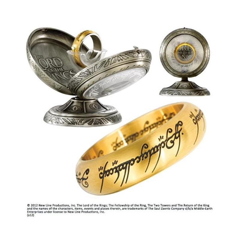 LORD OF THE RINGS - Anneau Unique - Acier doré - Taille US 09 FR 59.9 