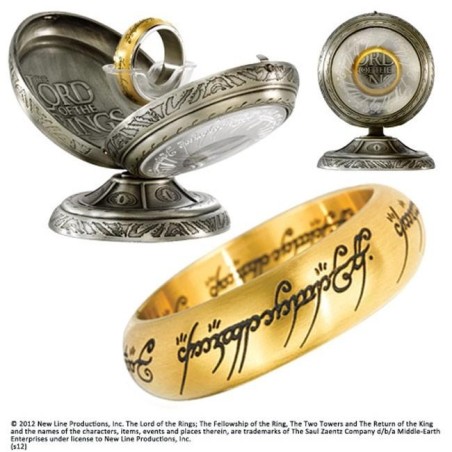 LORD OF THE RINGS - Anneau Unique - Acier doré - Taille US 09 FR 59.9 