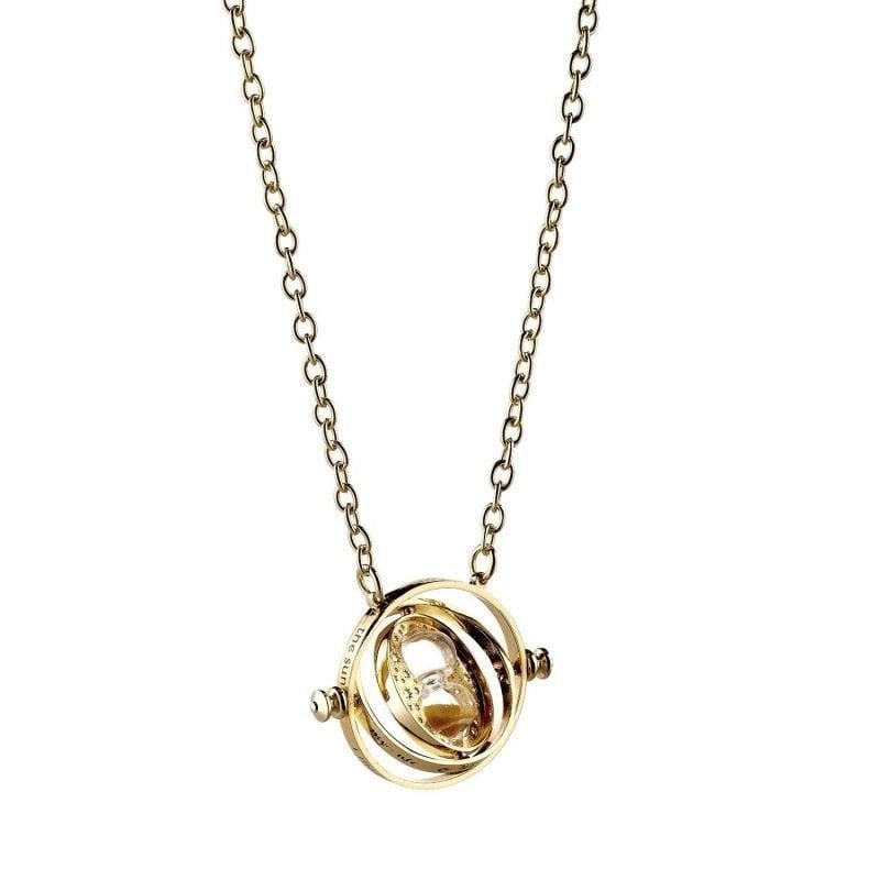 HARRY POTTER - Gold Plated Necklace - Spinning Time Turner 